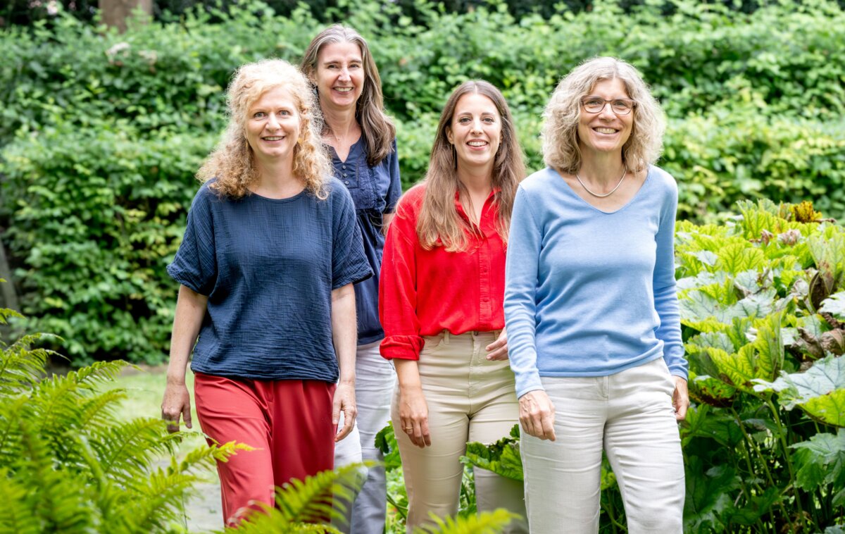 Team (v.l.n.r.): Susanne Huber, Angela Reutimann, Selina Frey und Marlène Lustenberger (Leiterin)